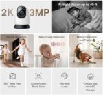 ⁦كاميرا ميركسيس MC210 مراقبة داخلية متحركة واي فاي جودة 2K⁩ - الصورة ⁦3⁩